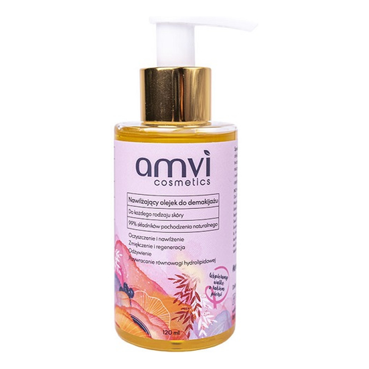 Amvi Cosmetics Nawilżający olejek do demakijażu do każdego rodzaju skóry 120ml