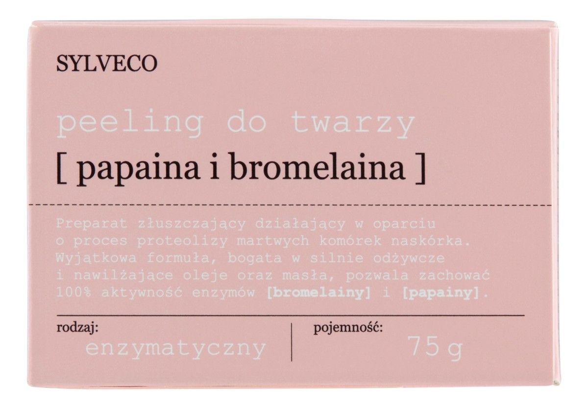 Peeling do twarzy papaina i bromelaina