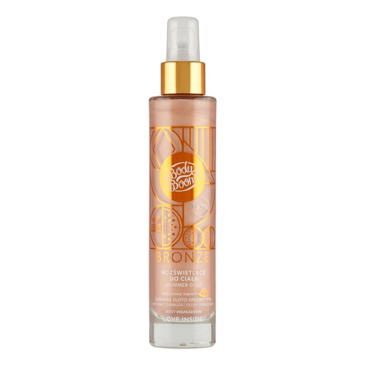 Body Boom Rozświetlacz do ciała - Shimmer Gold 100ml