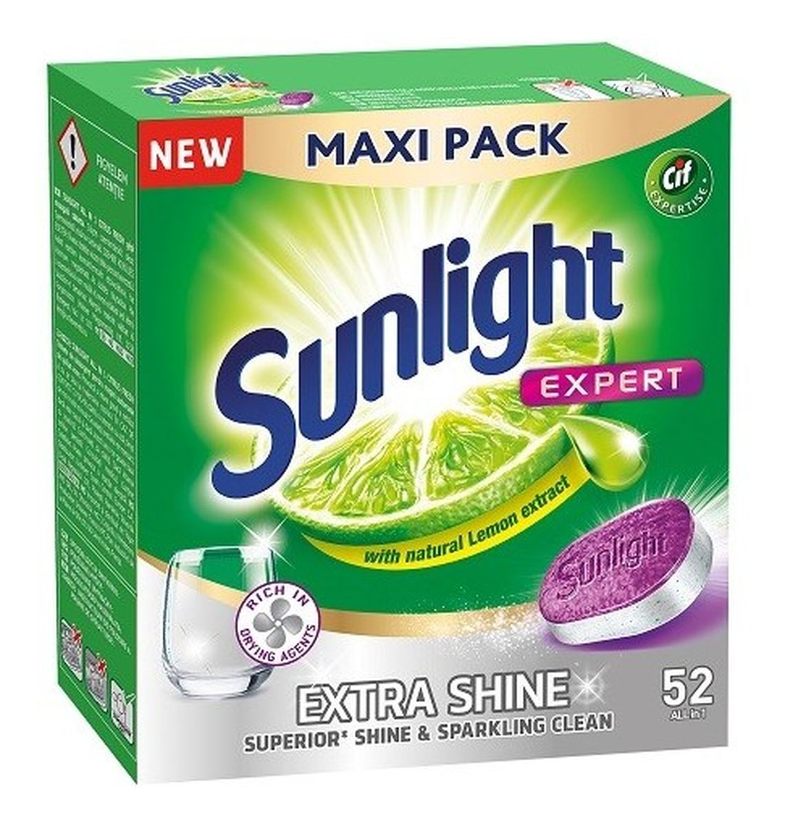 Extra Shine tabletki do mycia naczyń w zmywarkach 52szt