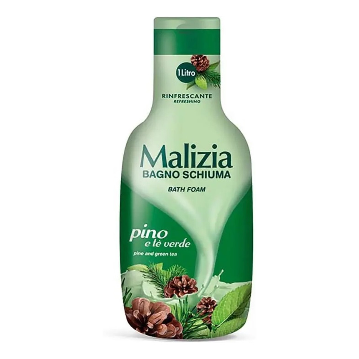 Malizia Bath foam płyn do kąpieli sosna i zielona herbata 1000ml