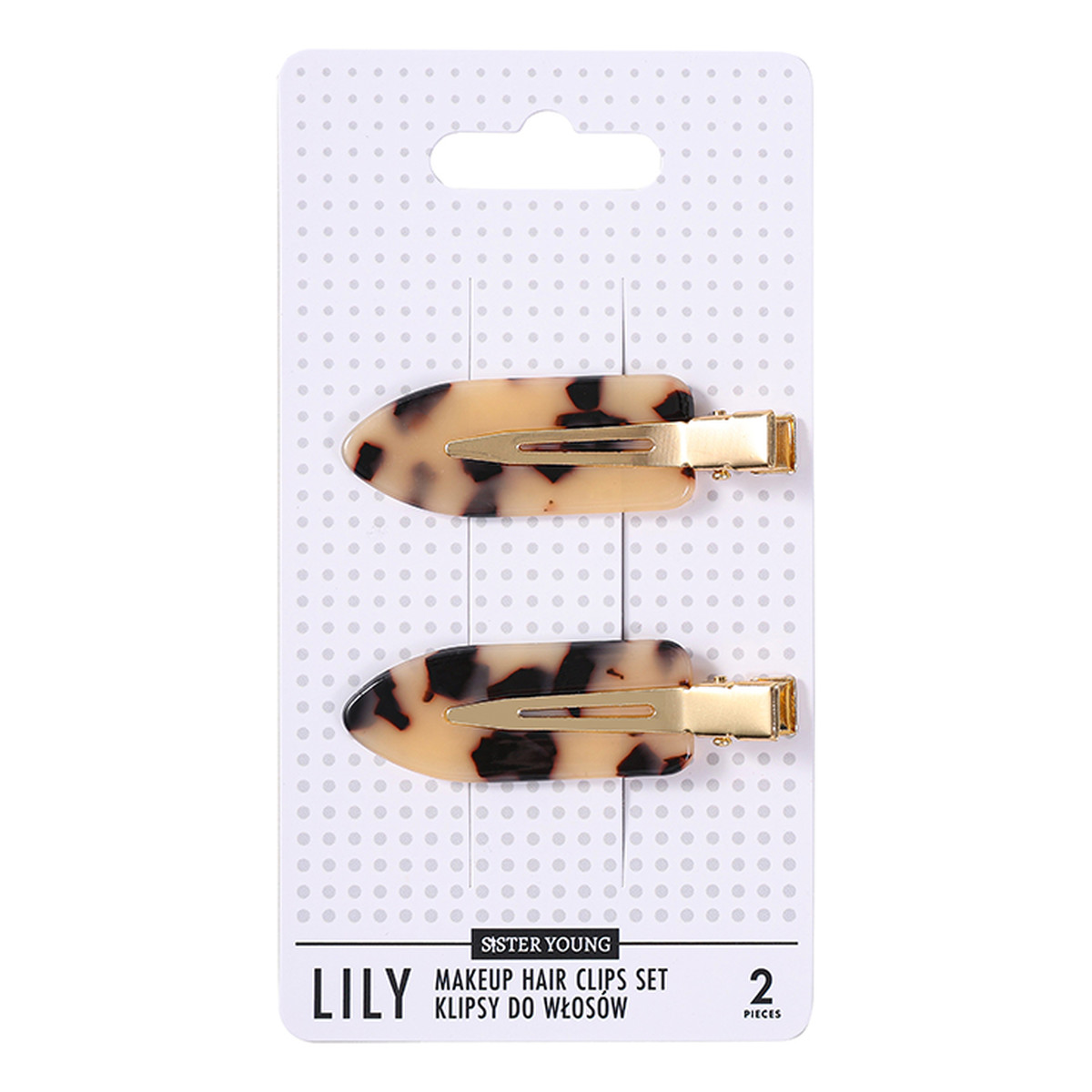 Sister Young Lily Spinki do Włosów Light Leopard Print
