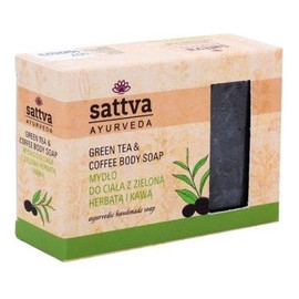 Indyjskie mydło glicerynowe do ciała green tea&coffee