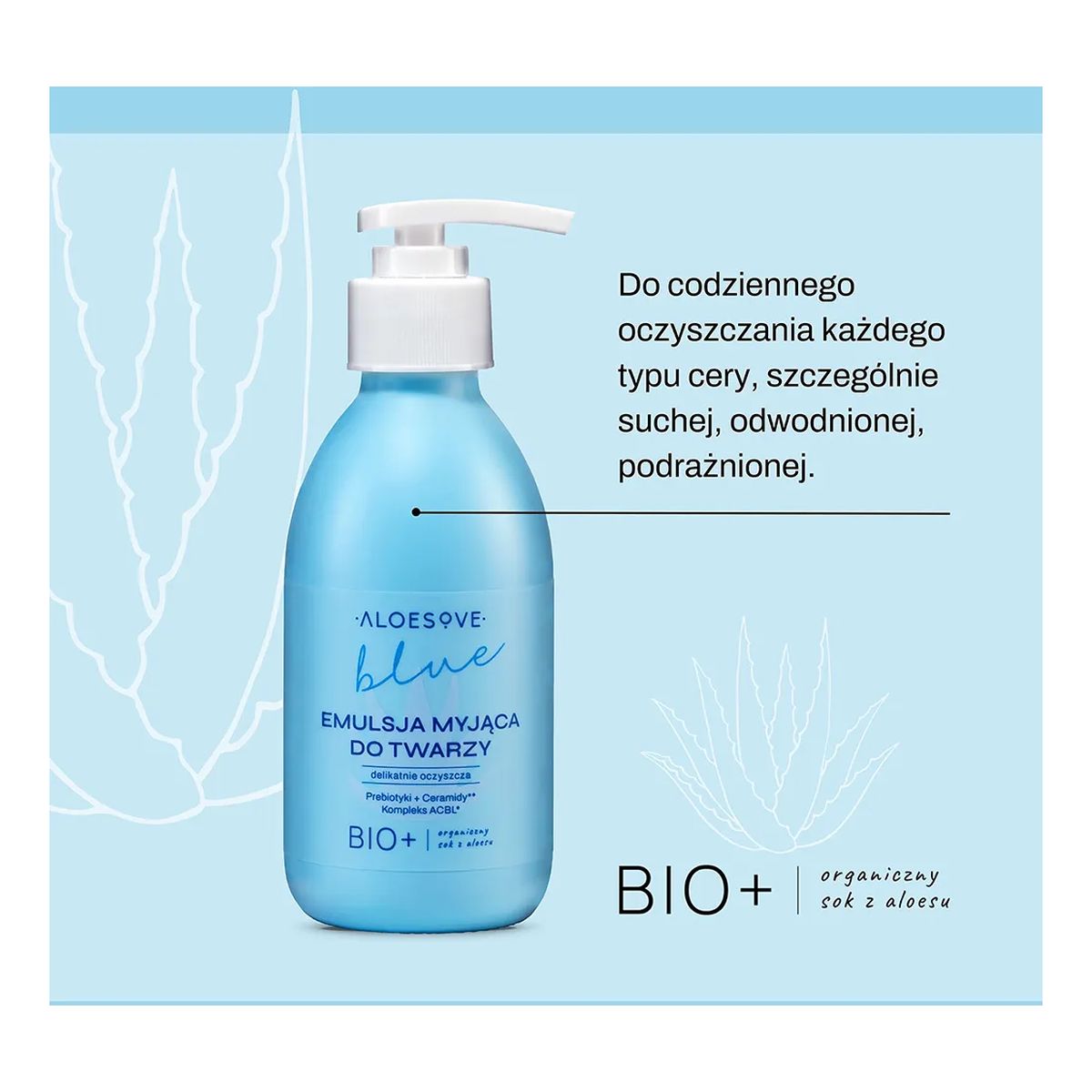 Aloesove Blue emulsja do mycia twarzy 190ml