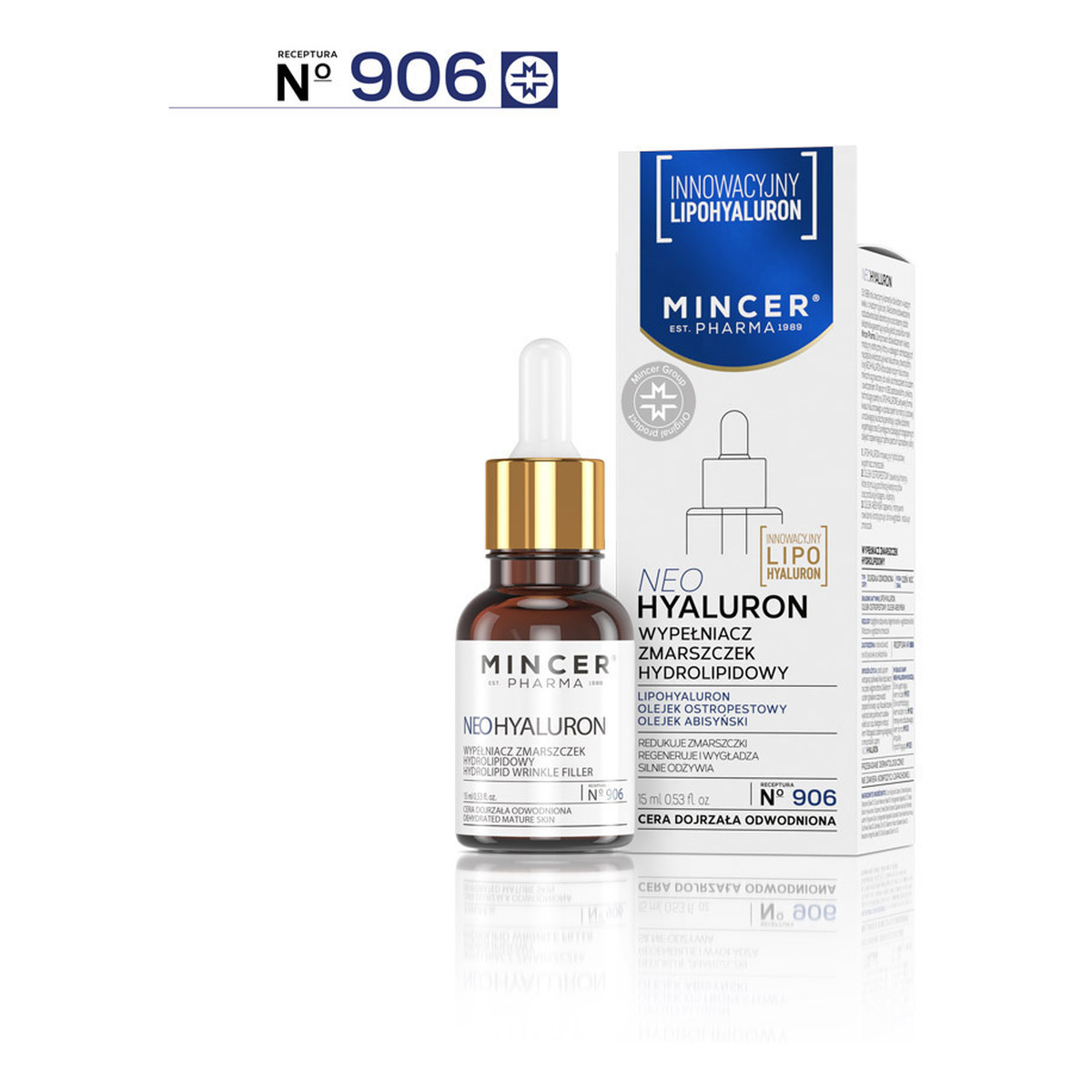 Mincer Pharma Neo Hyaluron Serum wypełniające zmarszczki No 906 15ml
