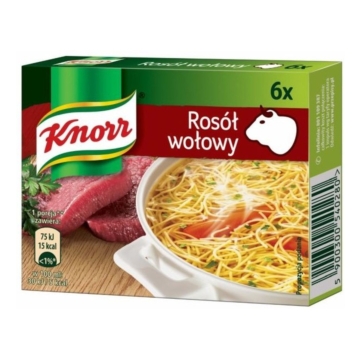 Knorr Rosół wołowy 6x10g 60g