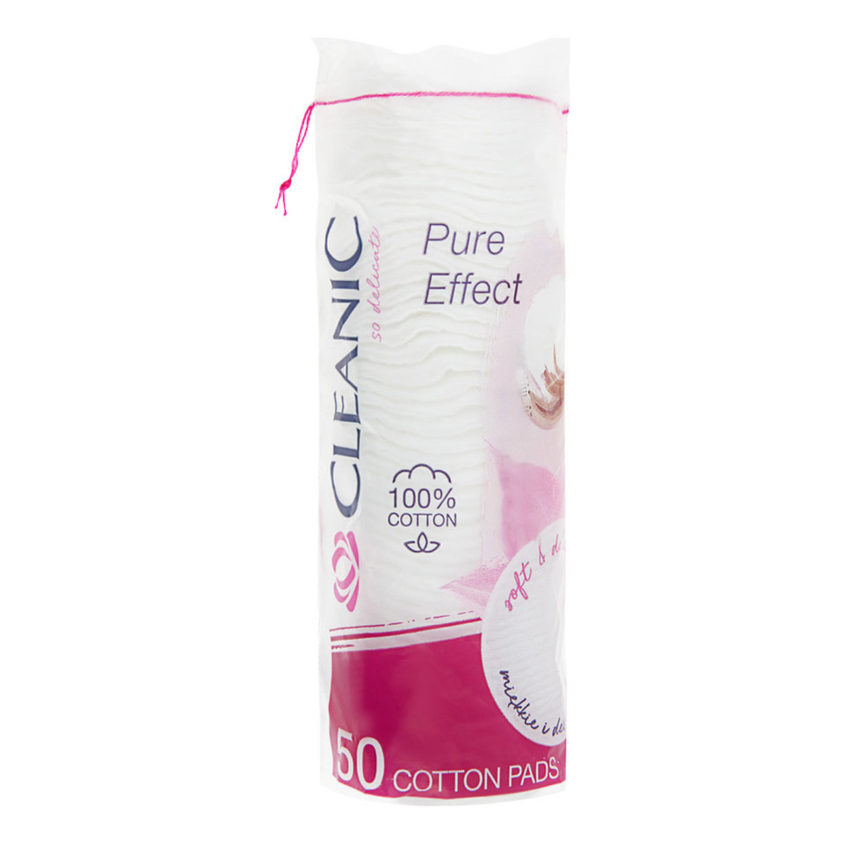 Cleanic Pure Effect Płatki kosmetyczne okrągłe 50szt. 30ml