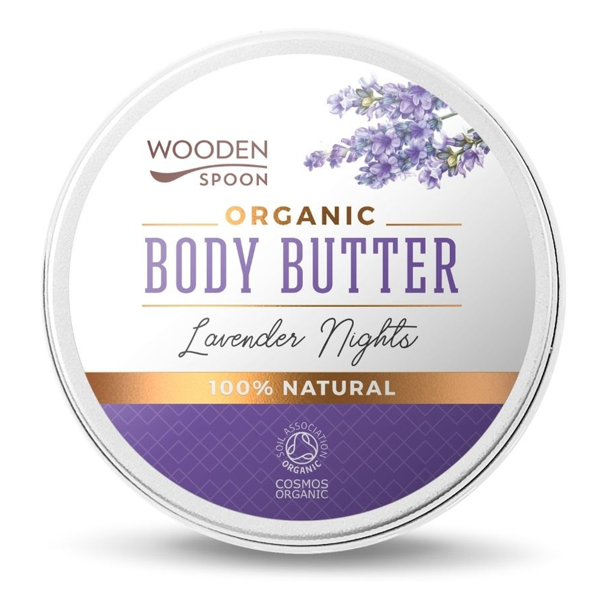 Wooden Spoon Organic body butter organiczne masło do ciała lavender night 100ml