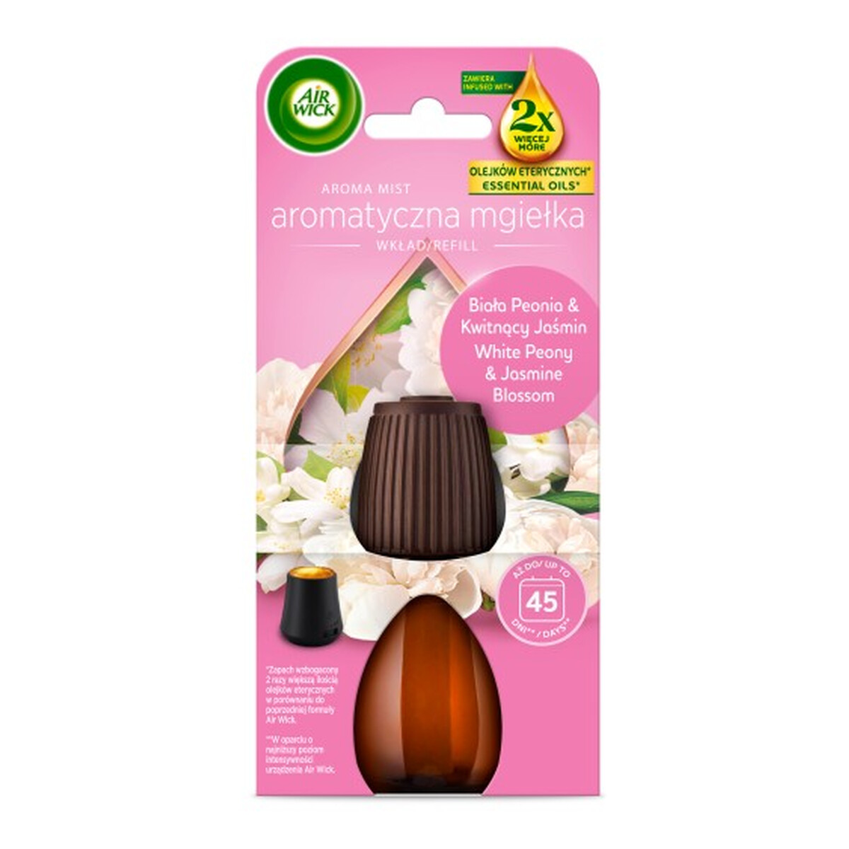 Air Wick Aroma Mist Mgiełka z olejkami zapas Biała Peonia & Kwitnący Jaśmin 20ml