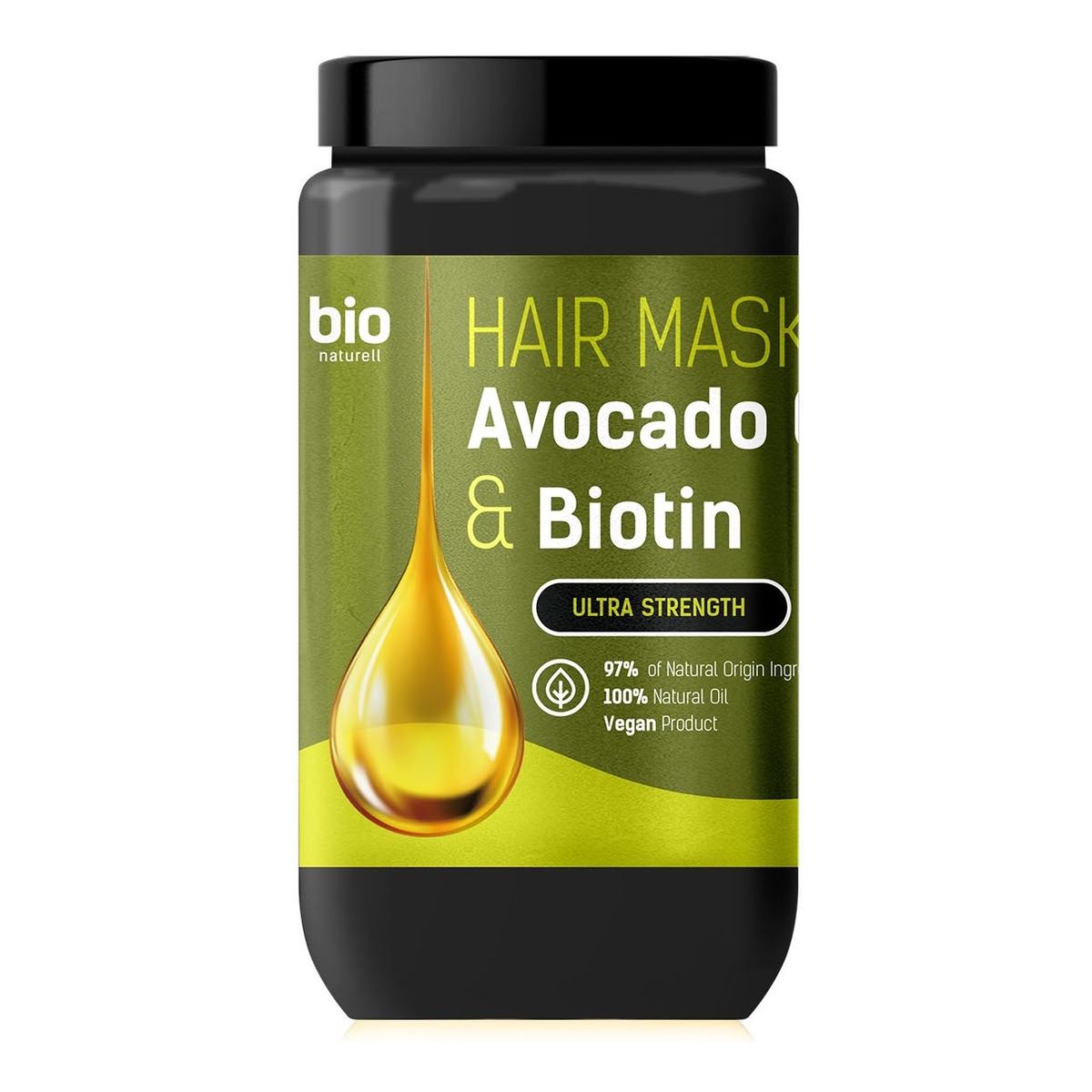 Bio Naturell Maska do włosów z olejkiem z awokado i biotyną 946ml