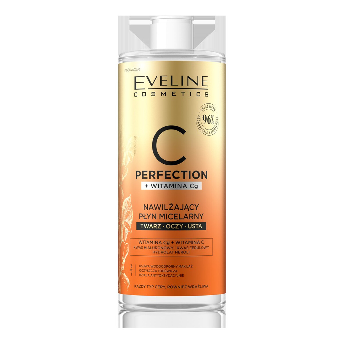 Eveline C PERFECTION Nawilżający Płyn micelarny 3w1 500ml