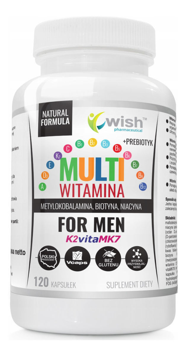 Multiwitamina Complex + Prebiotyk suplement diety 120 kapsułek