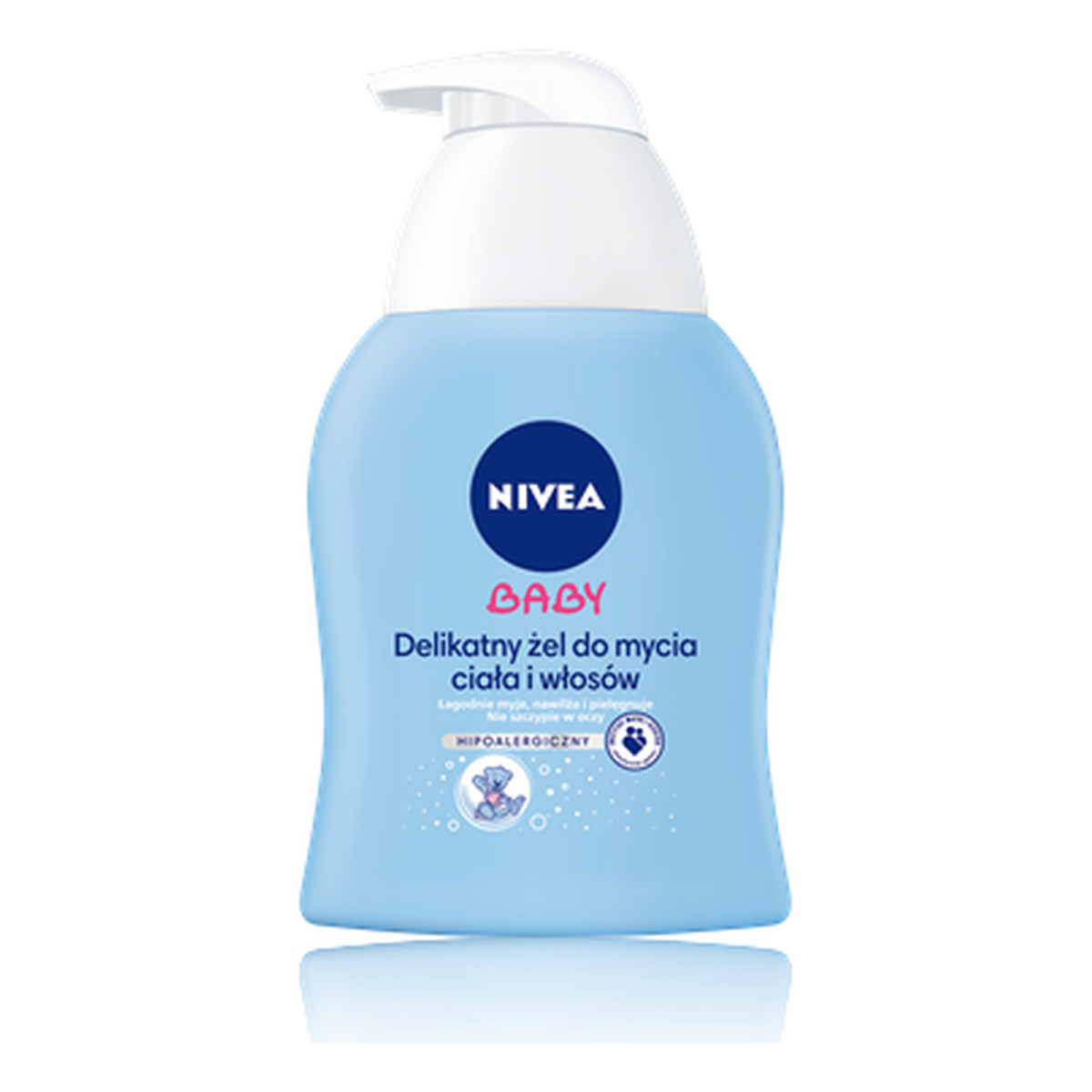 Nivea Baby Delikatny Żel Do Mycia Ciała i Włosów 250ml