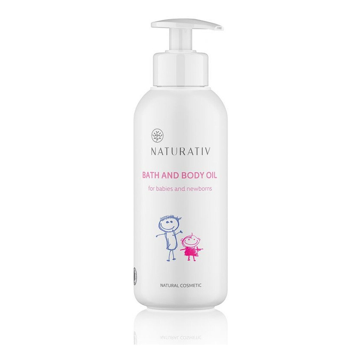 Naturativ Bath and body oli for babies and newborns oliwka do ciała i kąpieli dla niemowląt i dzieci 250ml
