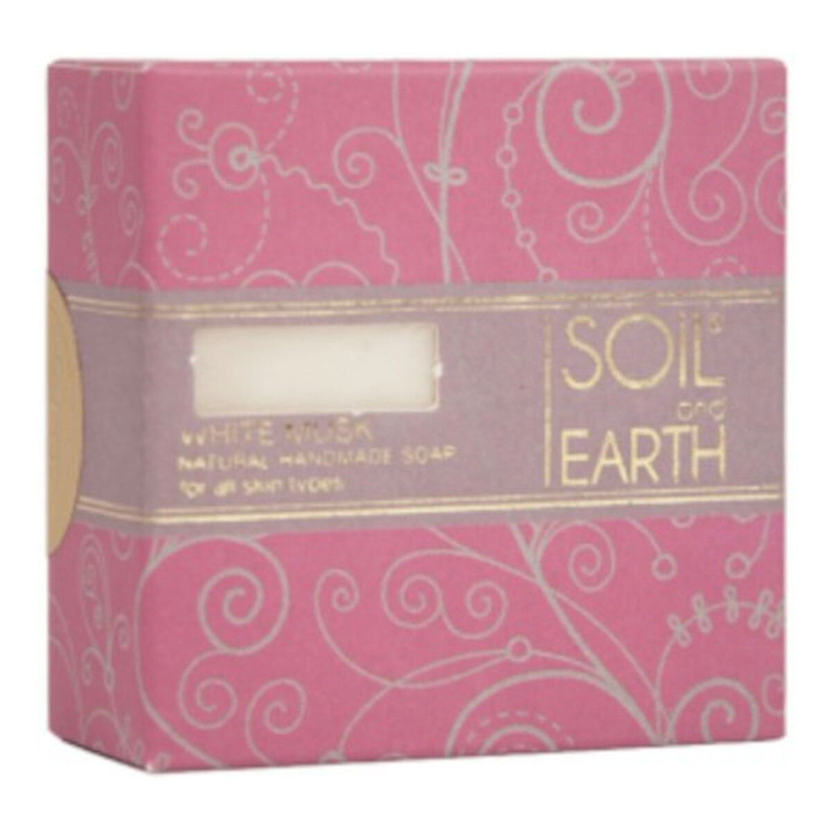 Soil and Earth Ręcznie robione mydło Białe Piżmo 100g