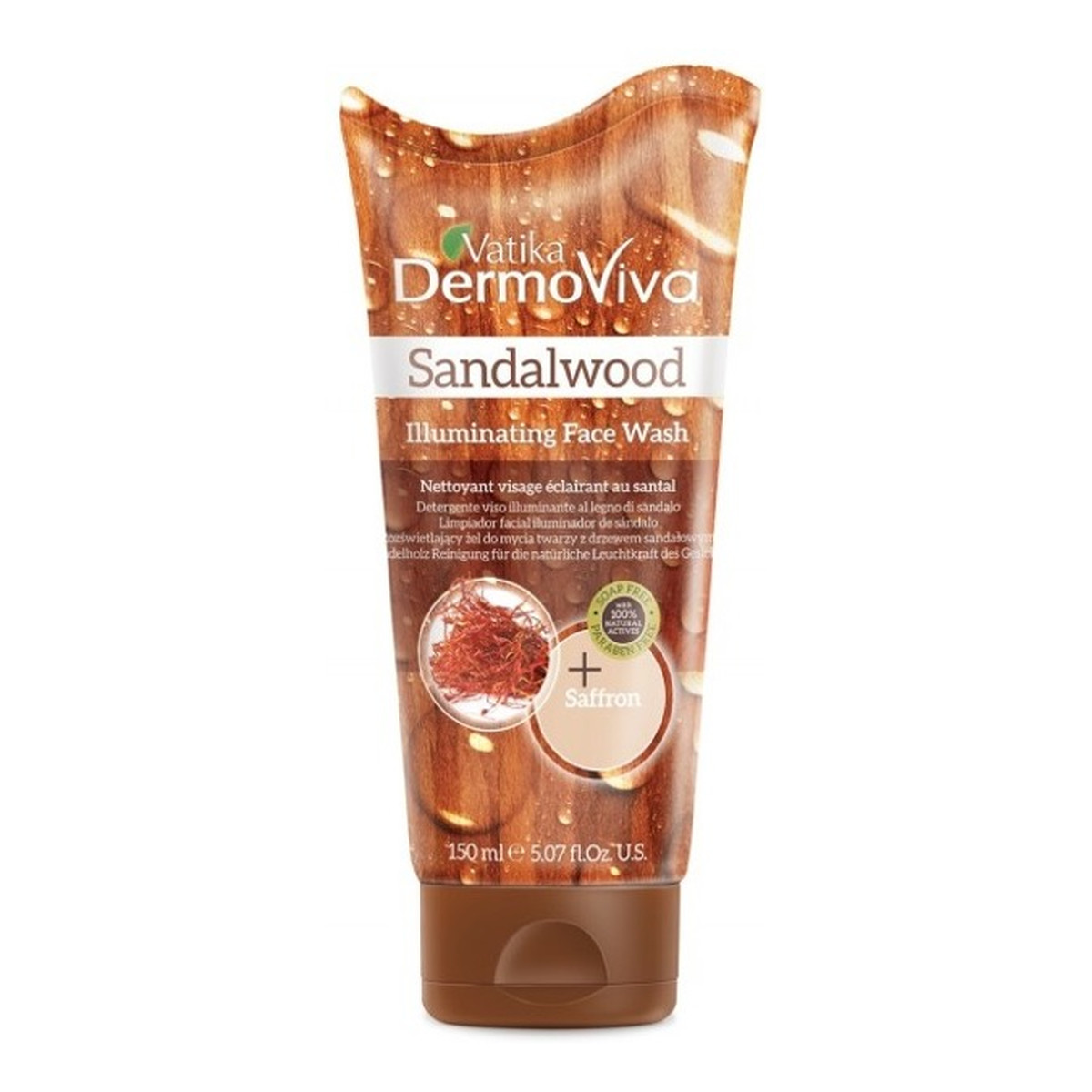 Dabur Vatika DermoViva Żel Do Mycia Twarzy Z Olejkiem Sandałowym 150ml