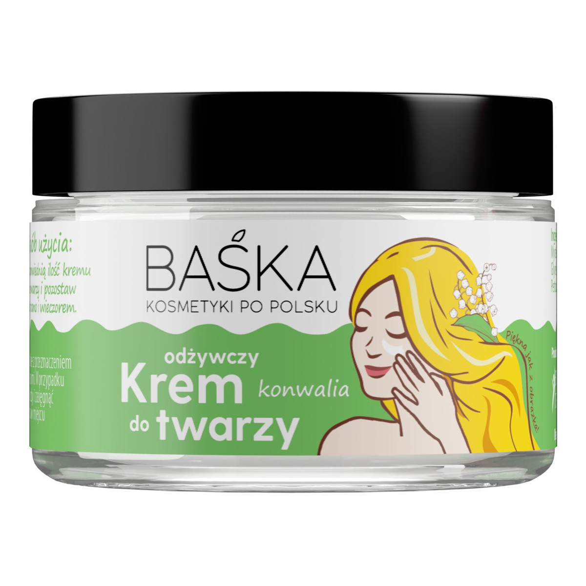 Baśka Kosmetyki po polsku Krem do twarzy-odżywczy konwalia 50ml