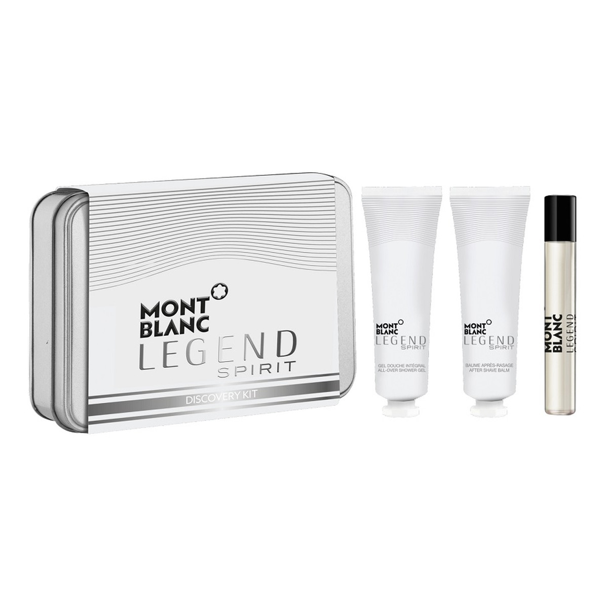 Mont Blanc Legend Spirit Pour Homme Zestaw woda toaletowa spray 7.5ml + balsam po goleniu 30ml + żel pod prysznic 30ml