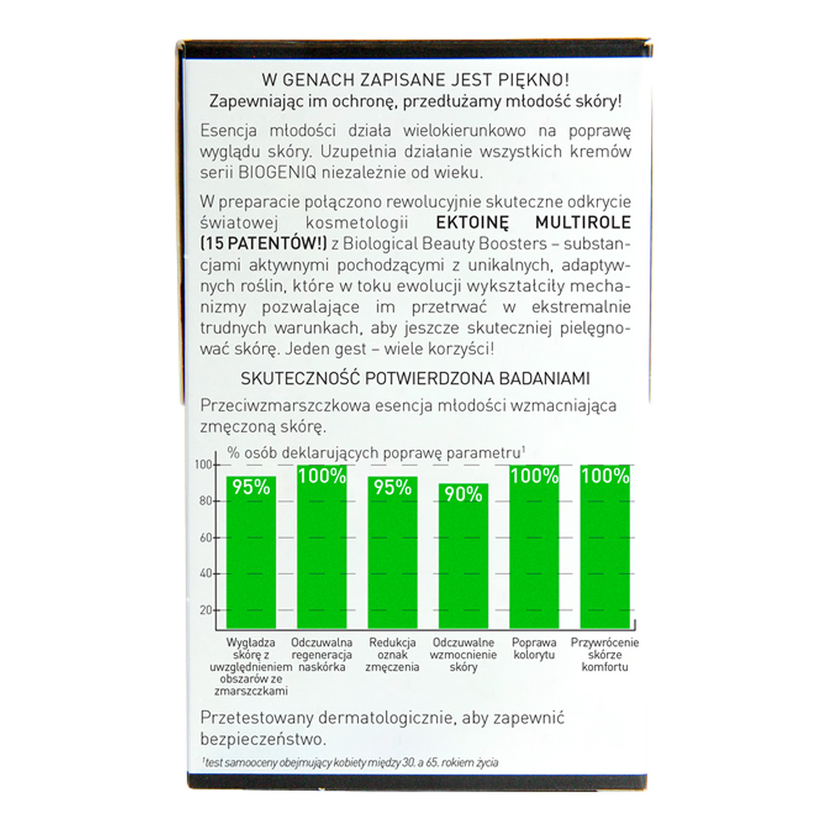 Dermika Biogeniq Przeciwzmarszczkowa Esencja Młodości Wzmacniająca Zmęczoną Skórę 30ml