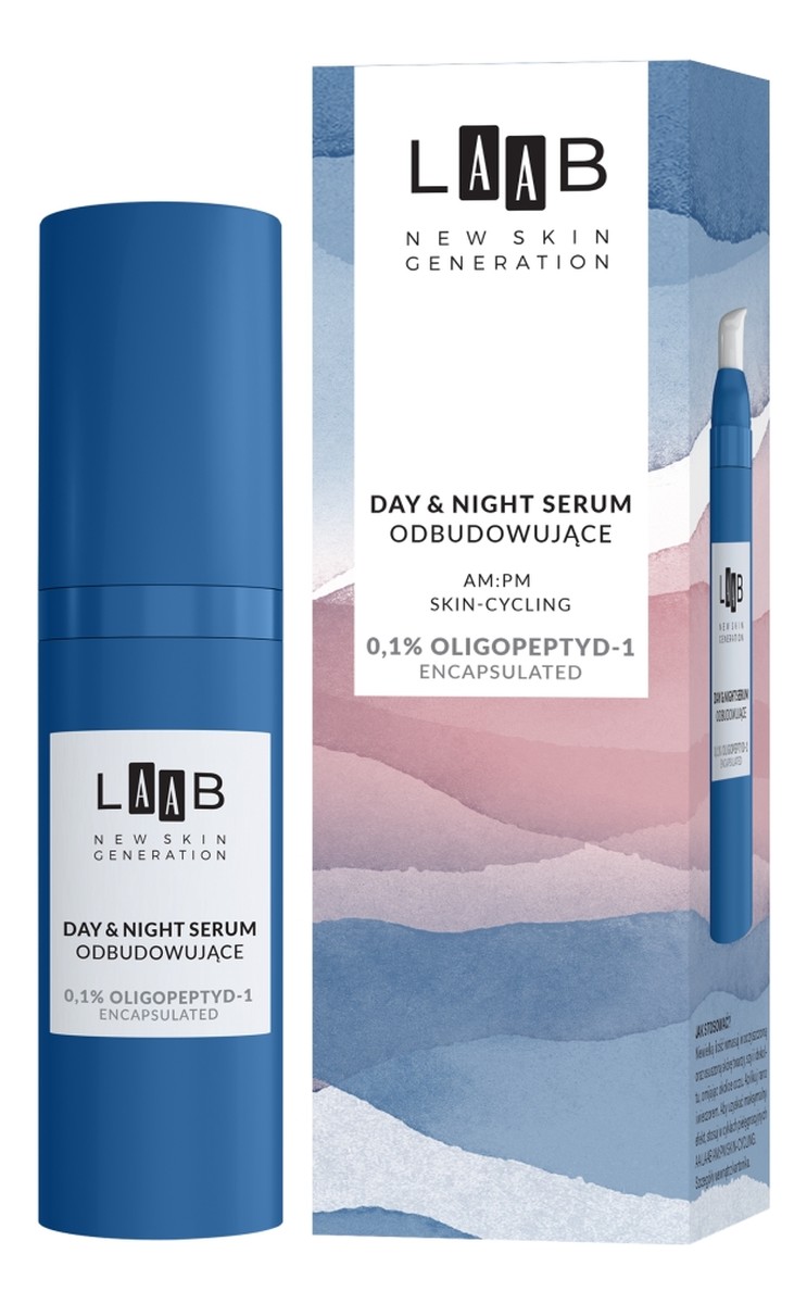 Laab am:pm day night serum odbudowujące 0.1% oligopeptyd-1 (egf) encapsulated