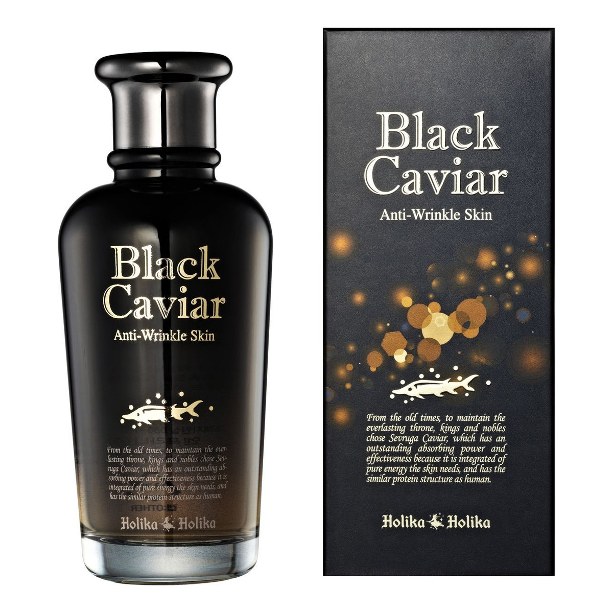 Holika Holika Black Caviar przeciwzmarszczkowe serum z czarnym kawiorem 120ml