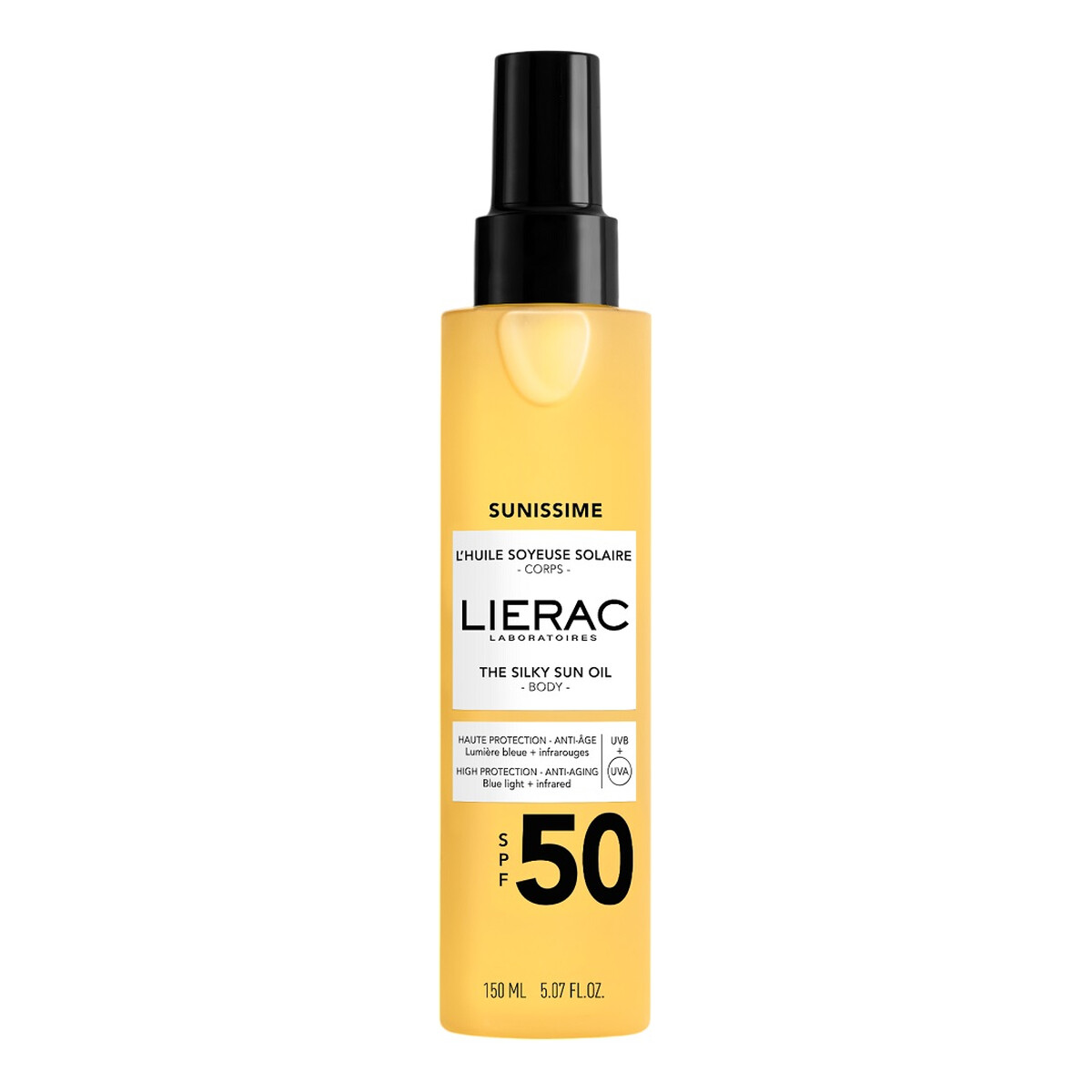 Lierac Sunissime jedwabisty Olejek ochronny do ciała spf50 150ml