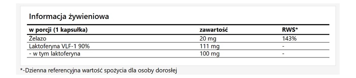 Noctaferr suplement diety 30 kapsułek