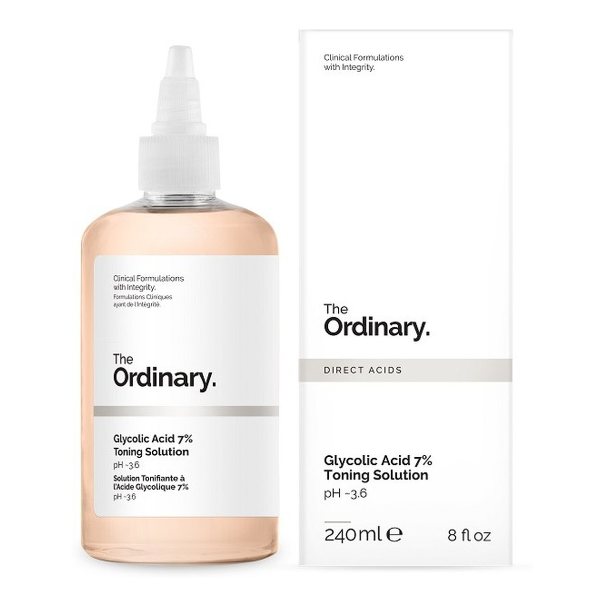The Ordinary Glycolic Acid 7% Toning Solution - Tonik Peelingujący z 7% Kwasem Glikolowym 240ml
