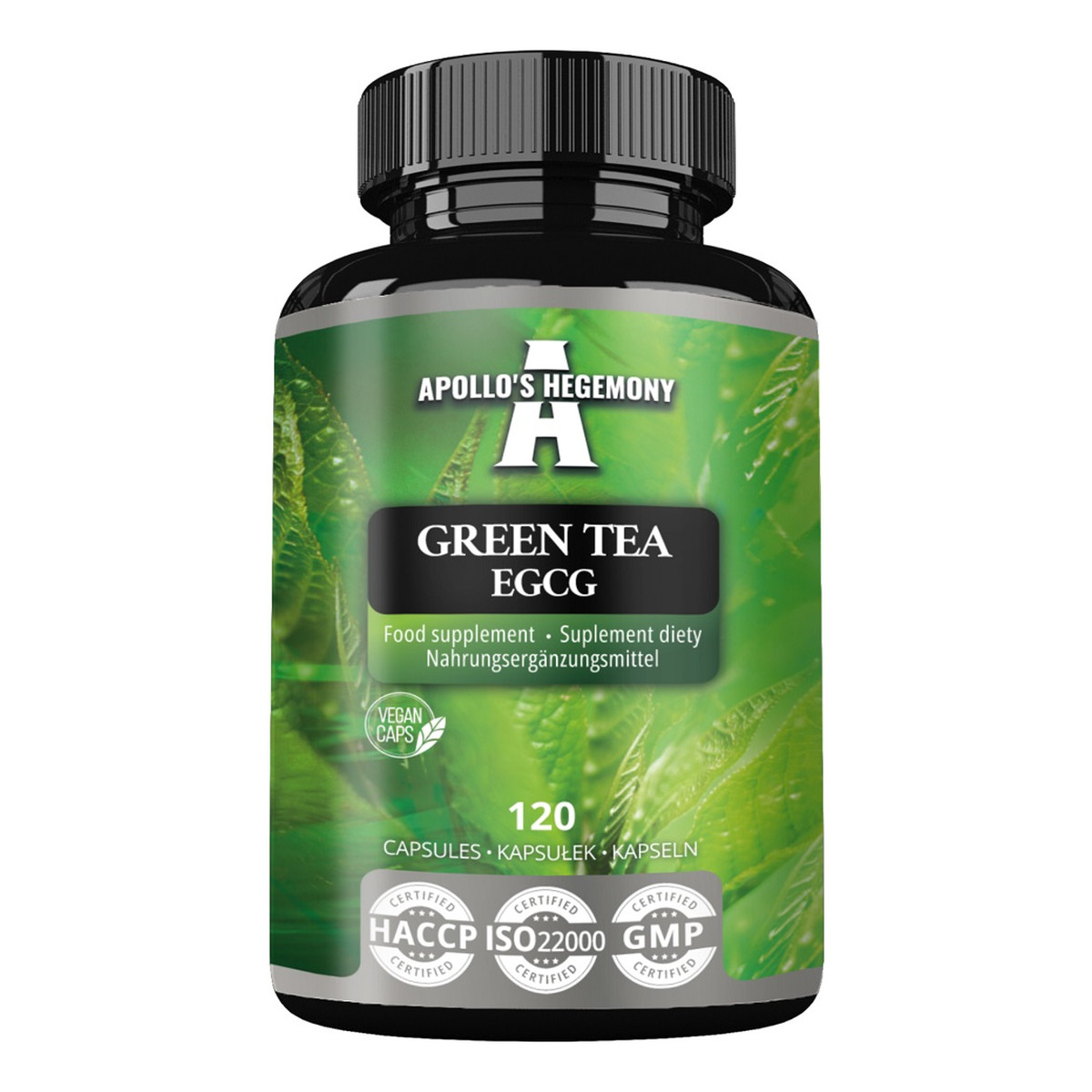 Apollo's Hegemony Green Tea EGCG suplement diety 120 Kapsułek