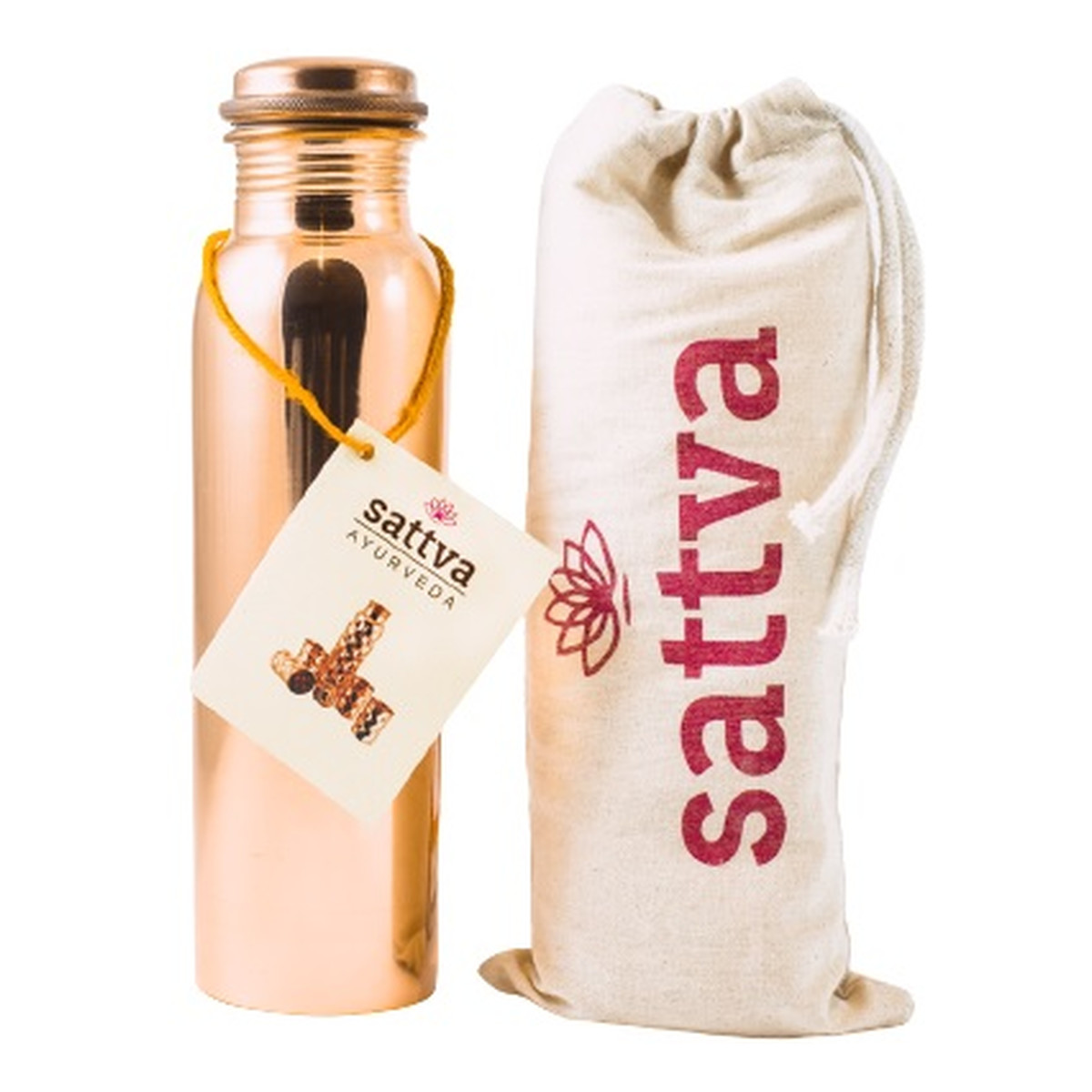 Sattva Butelka miedziana Plain 650ml