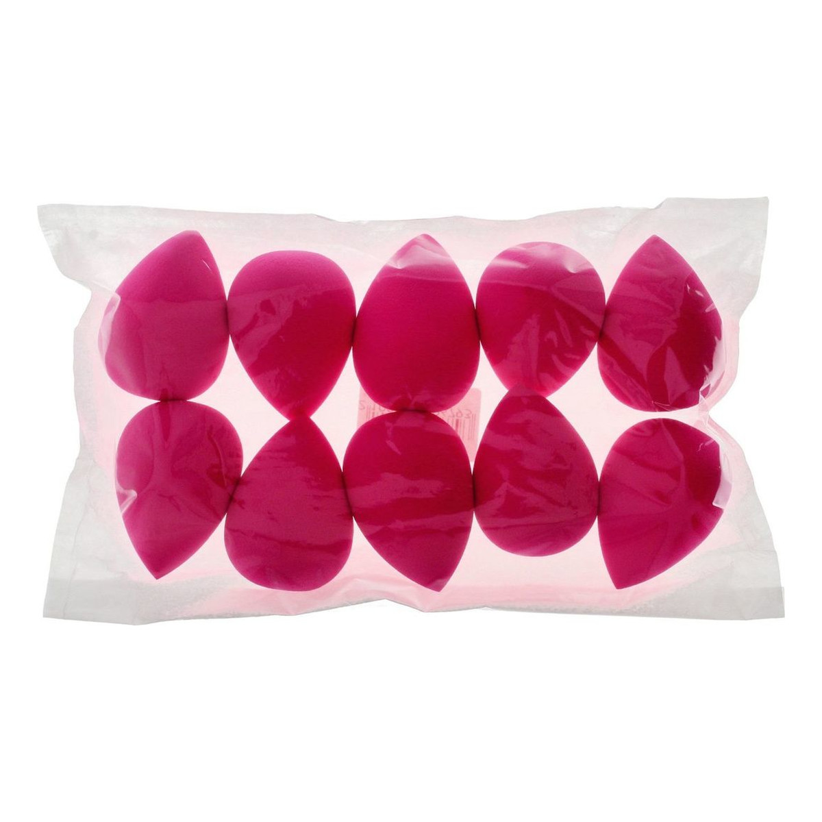 Ponte Zestaw Gąbek do makijażu - Ciemnoróżowe 1op.-10szt