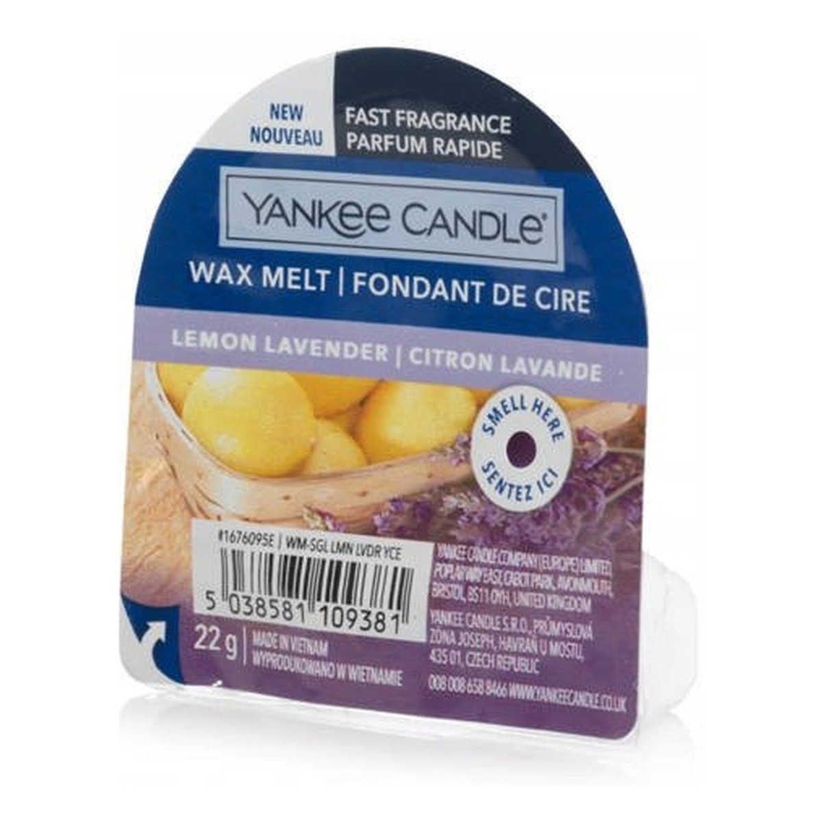 Yankee Candle Wosk zapachowy Lemon Lavender 22g