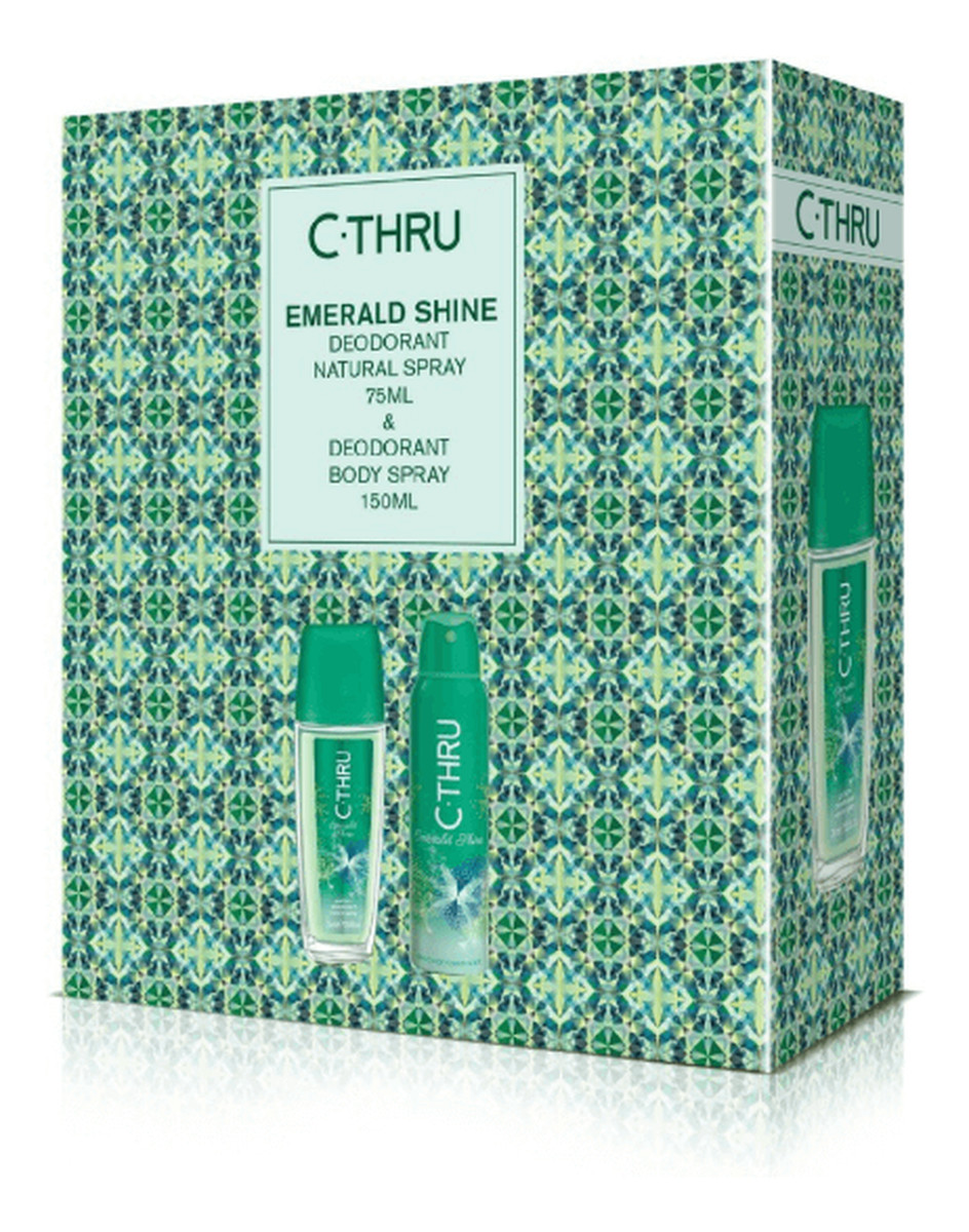 Zestaw prezentowy Emerald Shine (Deo spray 150 ml + Dezodorant 75ml)
