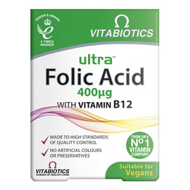 Ultra folic acid 400µg suplement diety 60 tabletek