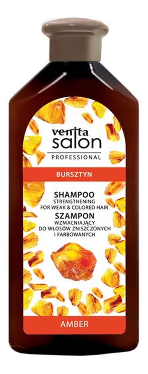 Salon professional szampon wzmacniający do włosów zniszczonych i farbowanych-bursztyn