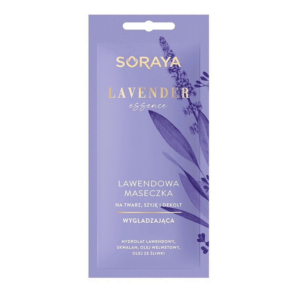 Soraya Lavender Essence Lawendowa maseczka wygładzająca na twarz szyję i dekolt 8ml