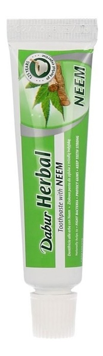 Herbal Ziołowa pasta do zębów z miodla indyjską NEEM tester