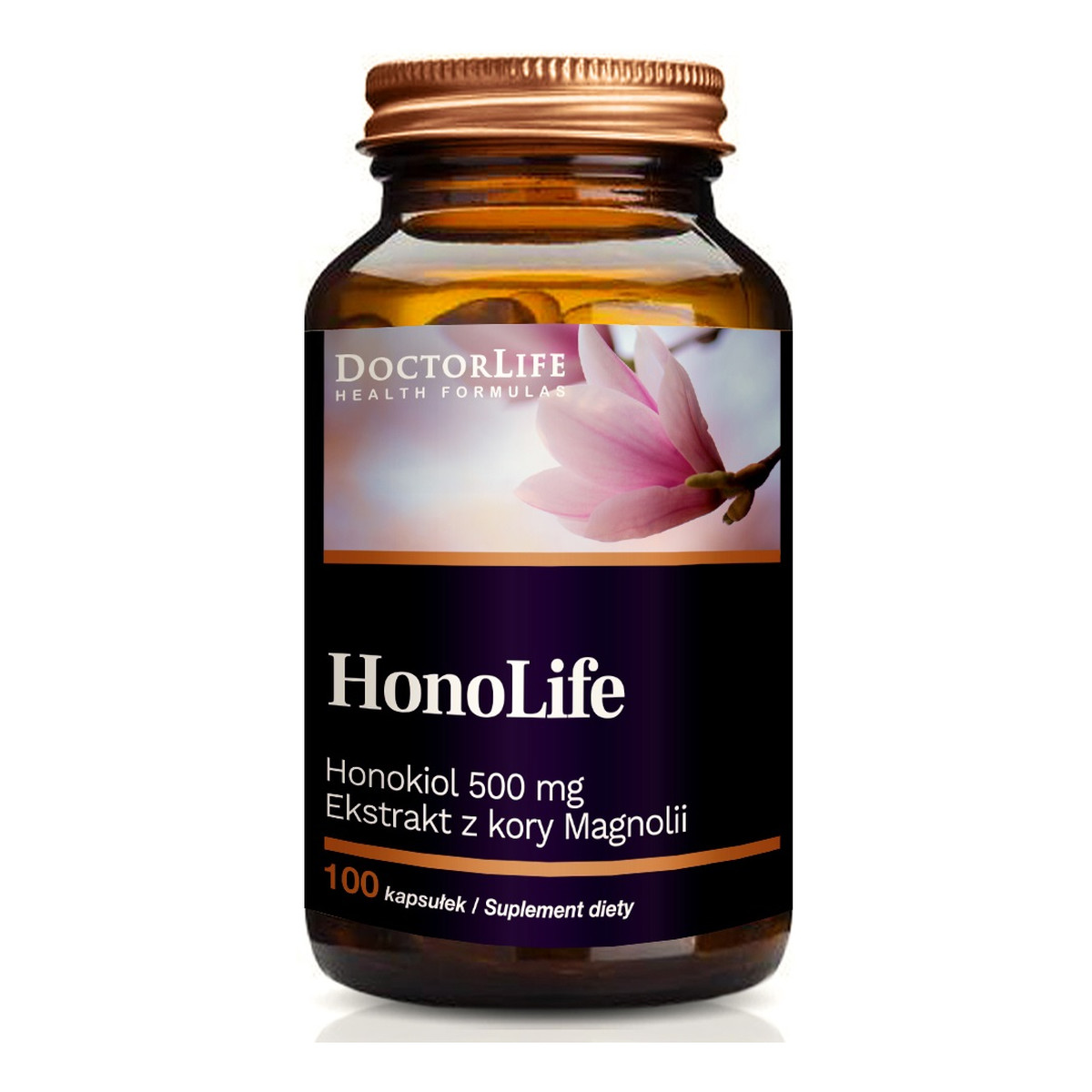 Doctor Life Honolife ekstrakt z kory magnolii suplement diety 100 kapsułek