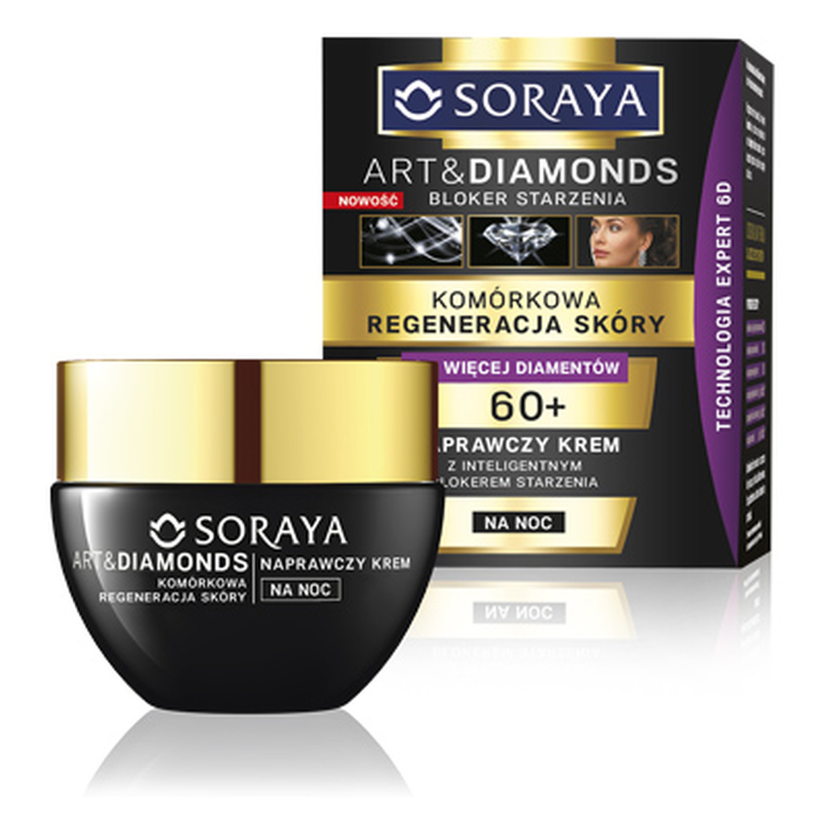 Soraya Art & Diamonds Krem Naprawczy Na Noc 50ml