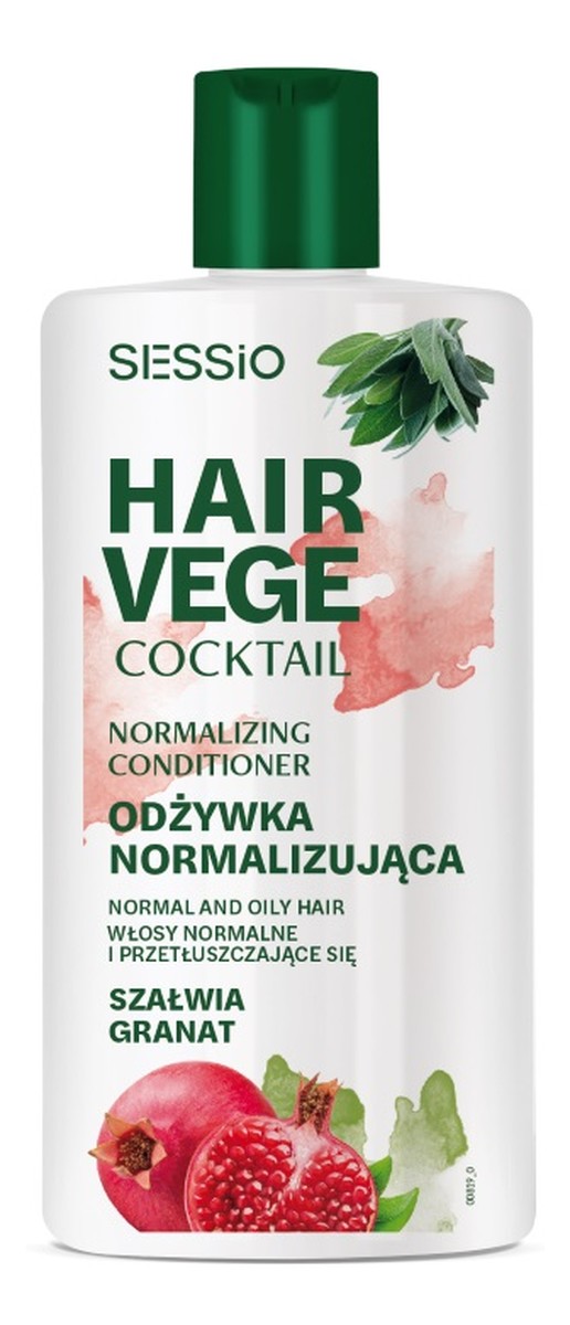 Hair vege cocktail normalizująca odżywka do włosów szałwia i granat 