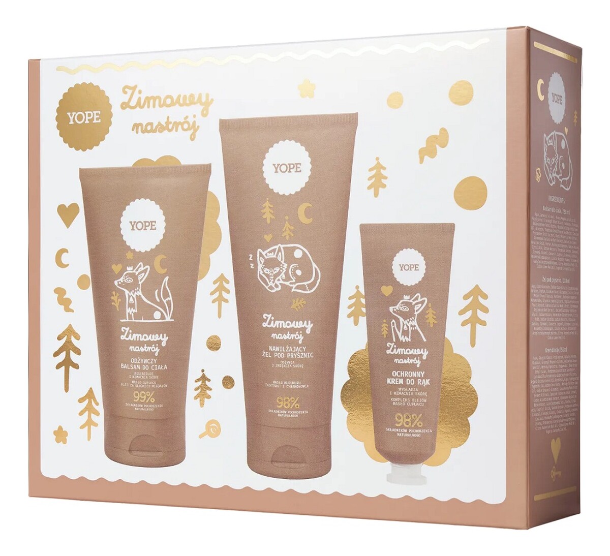 Zestaw żel pod prysznic 200ml + balsam do ciała 150ml + krem do rąk 50ml