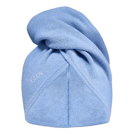 Ultrachłonny pielęgnacyjny turban do włosów blue