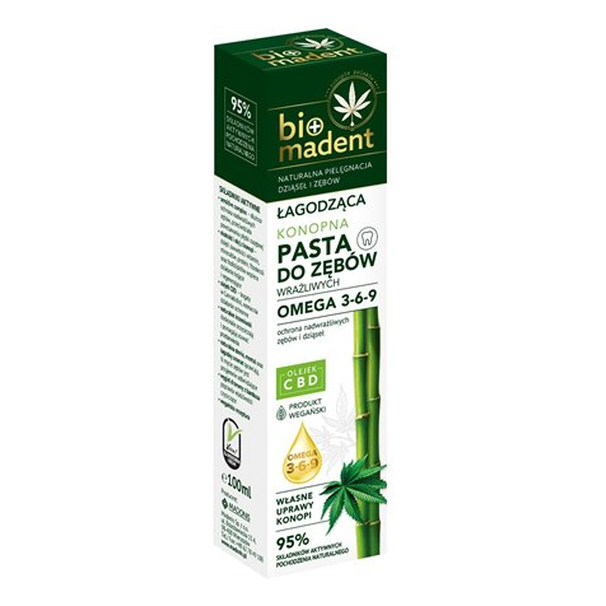 Bio Madent Konopna pasta do zębów łagodząca 100ml