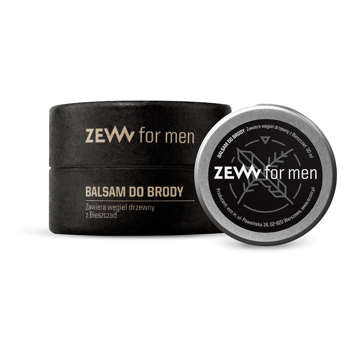 Zew For Men Balsam do brody z węglem drzewnym 30ml