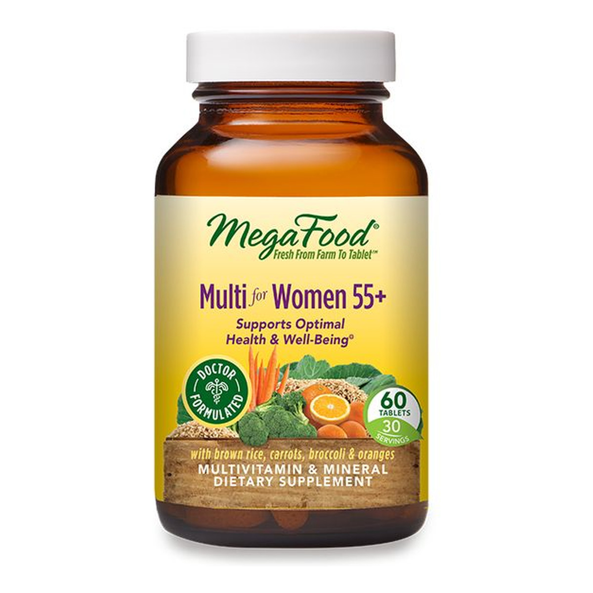 Mega Food Multi for women 55+ witaminy i minerały dla kobiet suplement diety 60 tabletek
