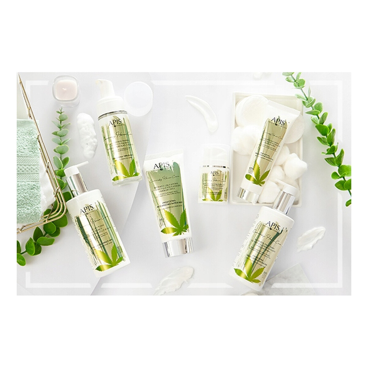 Apis Cannabis Home Care regenerująca maska do rąk z olejem z konopi i masłem shea 200ml