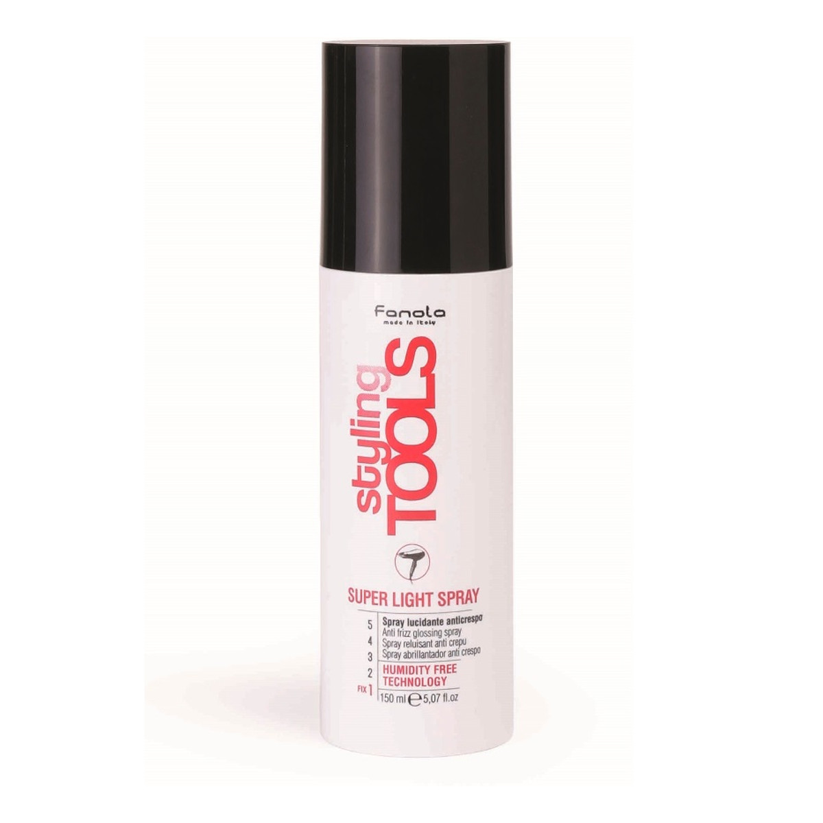 Fanola Styling Tools Super Light spray nabłyszczający przeciw puszeniu się włosów 150ml