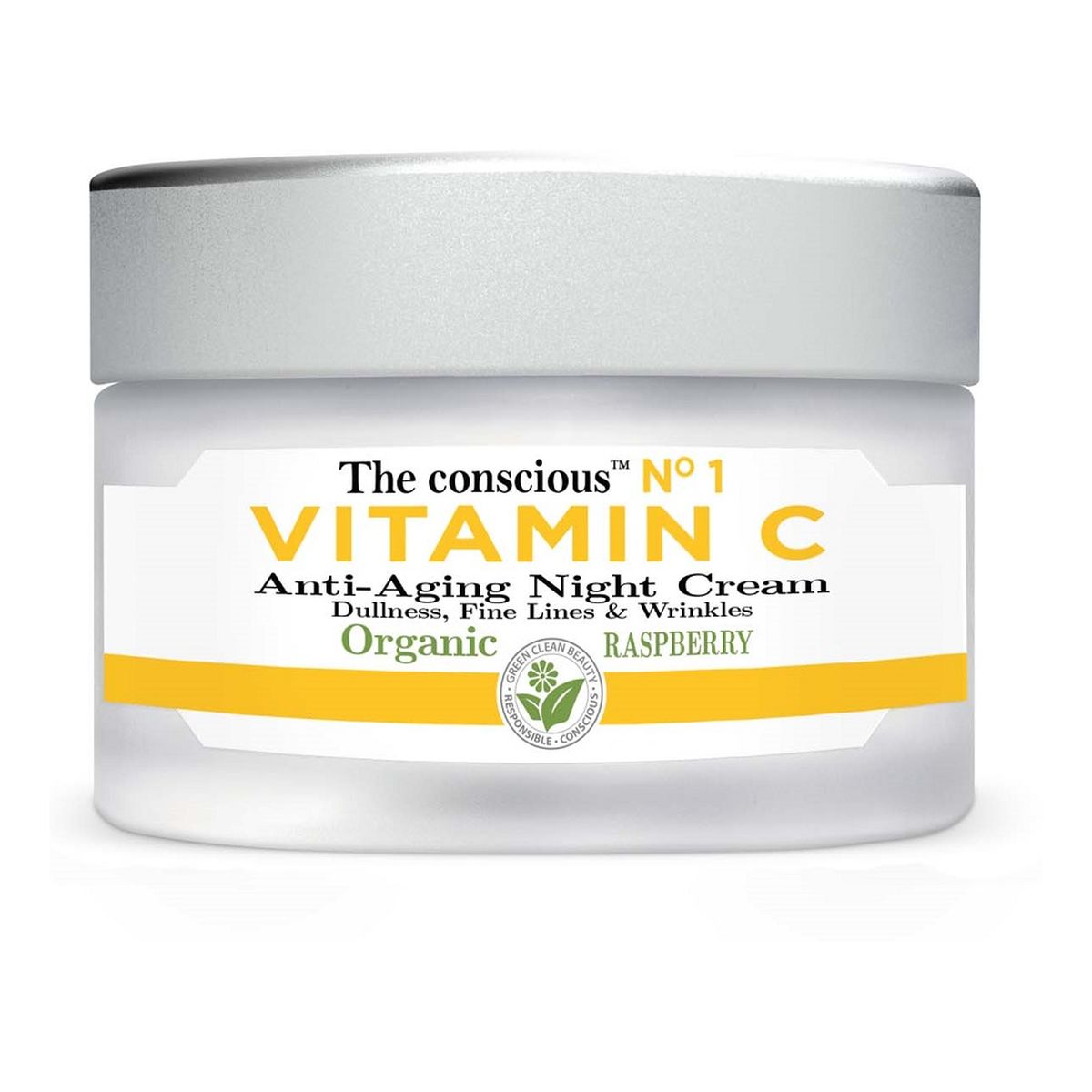 The Conscious Vitamin C przeciwstarzeniowy Krem na noc z organiczną maliną 50ml