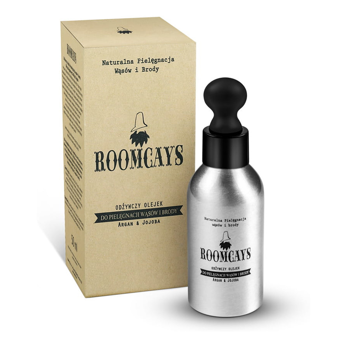 Roomcays Odżywczy olejek do brody i wąsów na bazie oleju arganowego 50ml