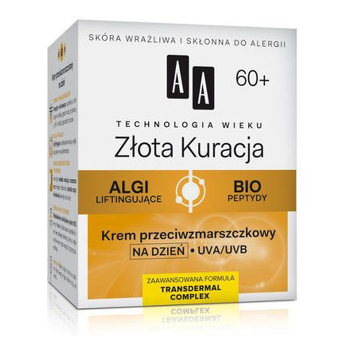 AA Złota Kuracja 60+ Krem Przeciwzmarszczkowy Na Dzień 50ml
